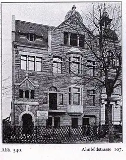 Materialstil der Reformarchitektur, Wohnhaus Ahnfeldstraße&nbsp;107