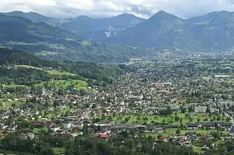 Wolfurt von Norden gesehen