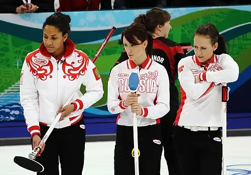Das russische Curlingteam