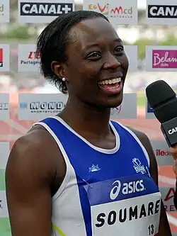 Myriam Soumaré Rang drei in 11,47&nbsp;s