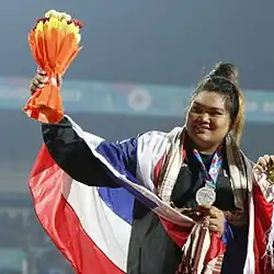 Subenrat Insaeng Rang vierzehn mit 55,14&nbsp;m