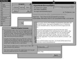 Screenshot von WorldWideWeb, dem ersten Webbrowser, unter NeXTStep.