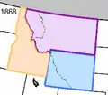 Idaho-, Montana- und Wyoming-Territorien (1868)