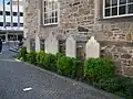 Grabsteine des ehemaligen reformierten Friedhofes