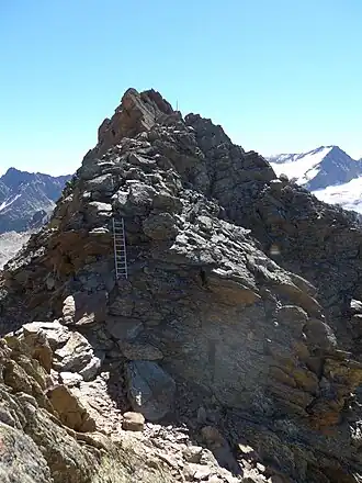 Wurmsitzkogel von der Scharte nördlich des Gipfels