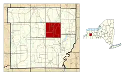 Lage von Warsaw im Wyoming County