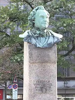 Büste Friedrich von Gärtners auf dem Gärtnerplatz