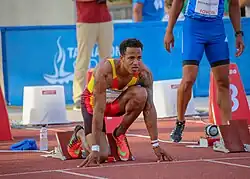 Yidiel Contreras Rang acht in 13,57&nbsp;s