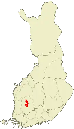 Lage von Ylöjärvi in Finnland