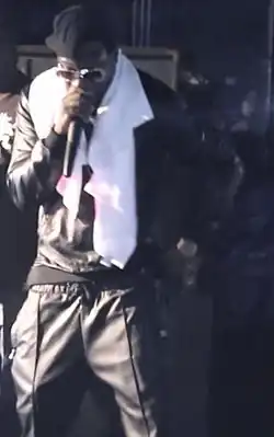 Young Dro bei einem Auftritt in Akron