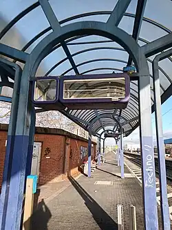 Entkernter Anzeiger von Gleis 1 (2022)