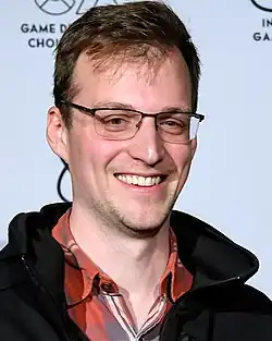 Firmengründer Zach Barth an den Game Developers Choice Awards in 2019