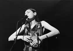 Aziza Mustafa Zadeh 1998 in Vilshofen bei Jazz an der Donau mit Dino Saluzzi und Al di Meloa