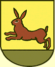 Hase im Wappen von Saitz