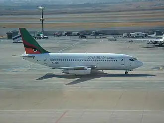 Boeing 737 der Zambian Airways