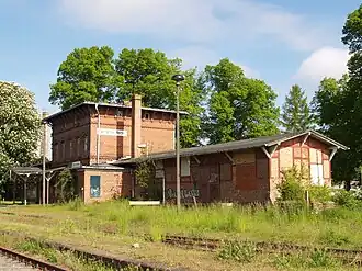 Empfangsgebäude, Gleisseite