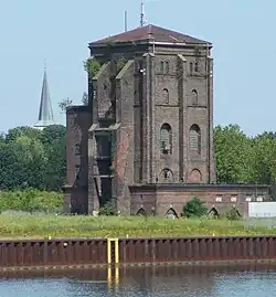 Der Malakow-Turm der ehemaligen Zeche Fürst Hardenberg