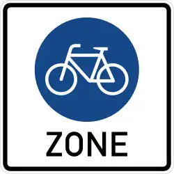 Zeichen 244.3 Beginn einer Fahrradzone
