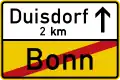 Zeichen 311-51 StVO 1982 (Rückseite); seit 2017 nicht mehr Teil des Verkehrszeichen­katalogs