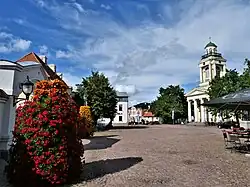 Blick ins Zentrum mit Nikolauskirche
