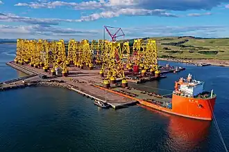 Verladung der Jackets