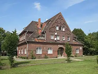 Bahnhofsgebäude, frühere Gleisseite