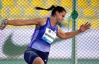 Zinaida Sendriūtė Rang sieben mit 60,33&nbsp;m