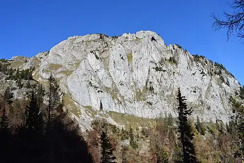 Südwestwand („Hochstein“) des Zinkens