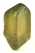 Olivgrüner Zirkon von Thabeikyin bei Mogok, Myanmar