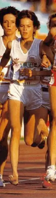 Zola Budd belegte Rang neun – sie war vormals für Südafrika gestartet, ging nach ihrer Heirat dorthin zurück und nahm dann auch wieder für Südafrika an Wettkämpfen teil