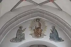 Wandmalerei über dem Chorbogen