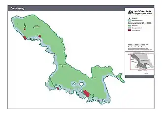 Die Zonierung des Nationalparks Bayerischer Wald