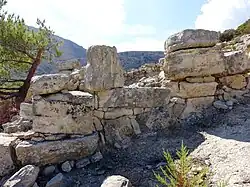 Nordwestseite von Raum&nbsp;Delta&nbsp;(Δ)