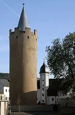Bergfried der Burg Zschopau