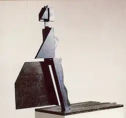 Gehen 1998, Cor-ten-Stahl, 90 cm