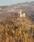 Castello di Zumelle vom Ortsteil Tiago aus