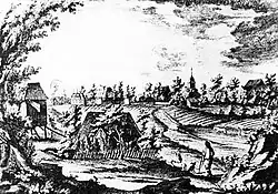 Blick auf Zweinaundorf, 1772