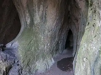 Eingangsbereich der Zwergenhöhle (Dezember 2017)