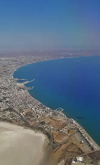 Anflug auf Larnaka