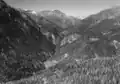 Val da Spöl. Historisches Luftbild von Werner Friedli (1954)