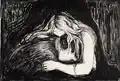 Vampir II (1895), Lithografie, 38,5 × 54,8 cm, Thielska galleriet Stockholm