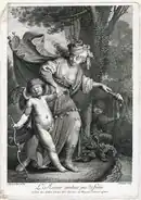 Amor, von der Torheit verführt. Nach L. E. Schenau