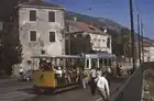Einer der offenen Beiwagen als Wagen 27 in Dubrovnik (1968)