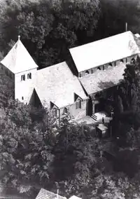Clemenskirche von oben, 1965