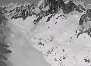 Berggebiet über dem Oberaargletscher (von Osten)