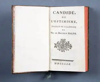Die erste Ausgabe des Candide bei Cramer in Genf, 1759