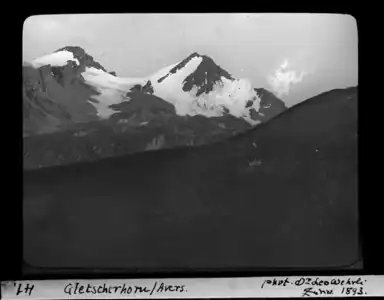 Gletscherhorn auf einem Bild von 1893.