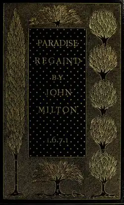 Paradise Regained von John Milton 1671